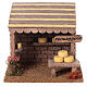Stoisko z serami do szopki bożonarodzeniowej – wymiary 12x15x12 cm, dla figurek 8 cm s1
