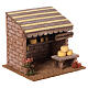 Stoisko z serami do szopki bożonarodzeniowej – wymiary 12x15x12 cm, dla figurek 8 cm s3