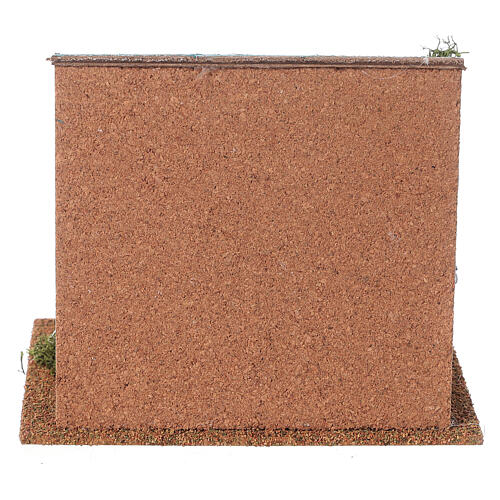 Chiosco pescheria per presepe 8 cm 15x15x15cm 5