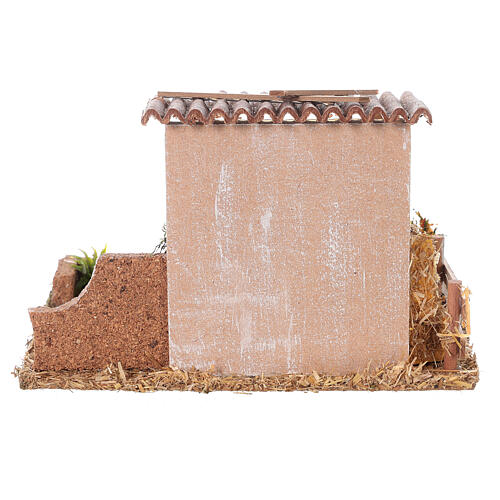 Establo del esquilador para belén 8 cm 15x20x15cm 5