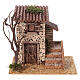 Nineteenth century house with stairs for Nativity Scene with 8 cm characters 20x20x15 cm s1