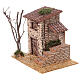 Nineteenth century house with stairs for Nativity Scene with 8 cm characters 20x20x15 cm s2