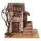 House with stairs 19th century style, nativity scene 8 cm 20x20x15cm s1