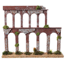 Aqueduct 19th century style for Nativity Scene with 10-12 cm characters 35x40x10 cm