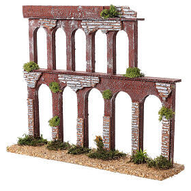 Aqueduct 19th century style for Nativity Scene with 10-12 cm characters 35x40x10 cm