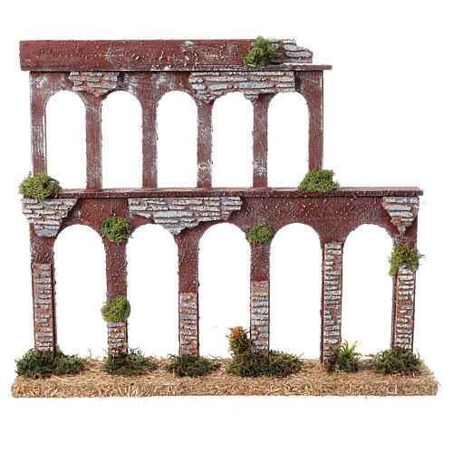 Aqueduct 19th century style for Nativity Scene with 10-12 cm characters 35x40x10 cm 1