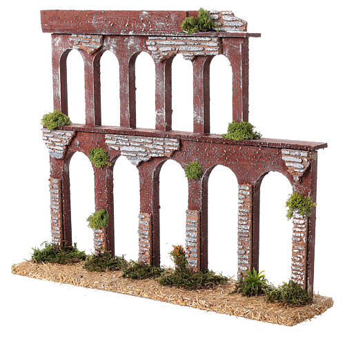 Aqueduct 19th century style for Nativity Scene with 10-12 cm characters 35x40x10 cm 2