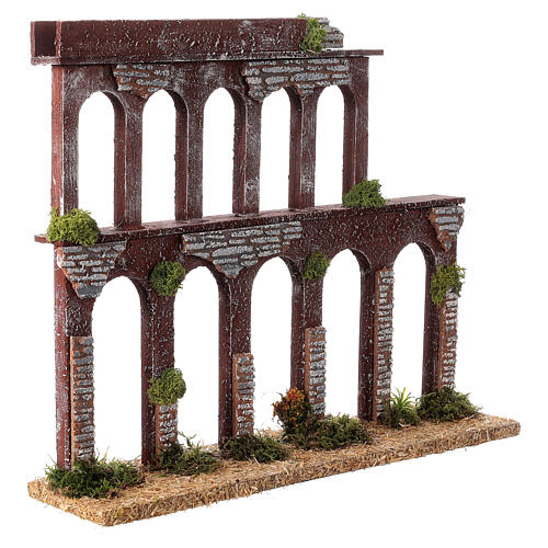 Aqueduct 19th century style for Nativity Scene with 10-12 cm characters 35x40x10 cm 3