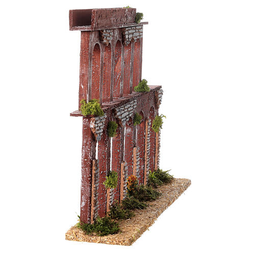 Aqueduct 19th century style for Nativity Scene with 10-12 cm characters 35x40x10 cm 4