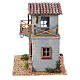 House with terrace for Nativity Scene with 8 cm characters 20x20x15 cm s3