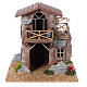 Country house with terrace for Nativity Scene with 8 cm characters 20x20x15 cm s1