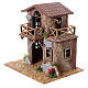 Country house with terrace for Nativity Scene with 8 cm characters 20x20x15 cm s2