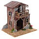 Maison de campagne avec terrasse crèche 8 cm 20x20x15 cm s4