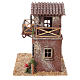 Maison de campagne avec terrasse crèche 8 cm 20x20x15 cm s5