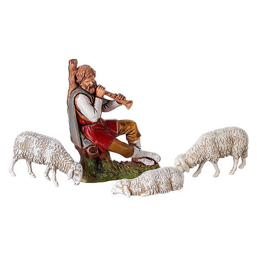 Capanna castello presepe Moranduzzo 10 cm ottocentesco 30x40x30cm 6