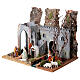 Capanna castello presepe Moranduzzo 10 cm ottocentesco 30x40x30cm s3