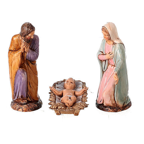 Stable castle Moranduzzo nativity scene 10 cm nineteenth century 30x40x30cm 5