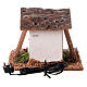 Wood oven with LED light for Nativity Scene with 12 cm characters 10x10x5 cm s4