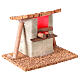 Forno con legna LED casetta presepe 12 cm 10x10x5cm s3
