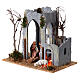 Nineteenth century tower with fire effect for Moranduzzo Nativity Scene with 10 cm characters 20x25x15 cm s3
