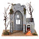 Nineteenth century tower with fire effect for Moranduzzo Nativity Scene with 10 cm characters 20x25x15 cm s5