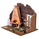 Nativity scene oven setting 8 cm with hood 15x20x15cm s2
