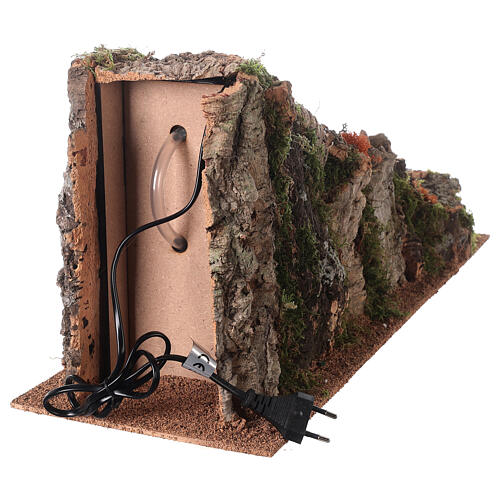 Duża kaskada z pompą, do szopki 10 cm, 25x60x20cm 9