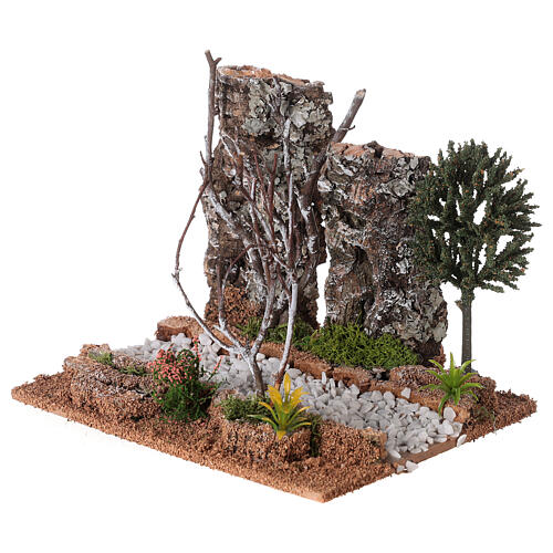 Modular road trees and plants figurine 15x20x15cm 2