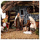 Stable with plaster wall and pines, Moranduzzo Nativity Scene, 20x55x25 cm s2