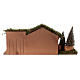 Stable with plaster wall and pines, Moranduzzo Nativity Scene, 20x55x25 cm s10