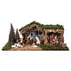 Cabaña con pared de yeso y pinos Moranduzzo 20x55x25cm s1