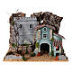 Forteresse et maison avec four Nativité Moranduzzo 6 cm 40x30x30 cm style XIXe s9