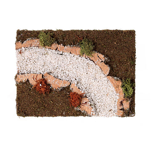 Camino de piedras componible curva izquierda belén 10-12 cm 1