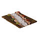 Strada componibile ghiaia bianca diagonale destra presepe 10-12 cm s2