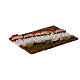 Strada componibile ghiaia bianca diagonale destra presepe 10-12 cm s3