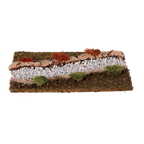 Modular cobblestone street left diagonal for nativity scene 10-12 cm 4