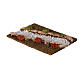 Modular cobblestone street left diagonal for nativity scene 10-12 cm s3