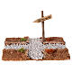 Road section: intersection on a dirt road to Bethlehem for Nativity Scene with 10-12 cm characters s1