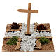 Road section: intersection on a dirt road to Bethlehem for Nativity Scene with 10-12 cm characters s1