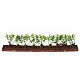 Green hedge 20x5x2 cm for Nativity Scene with 10 cm characters s1