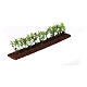 Green hedge 20x5x2 cm for Nativity Scene with 10 cm characters s2