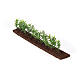 Green hedge 20x5x2 cm for Nativity Scene with 10 cm characters s3