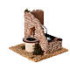 Brick wall fountain for Nativity Scene with 10 cm characters 15x15 cm s2