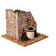 Brick wall fountain for Nativity Scene with 10 cm characters 15x15 cm s4