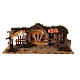 Stable with sheeps and Moranduzzo's Nativity Scene, 10 cm characters, 19th century style, 30x60x20 cm s7