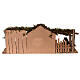Stajenka z ogrodzeniem, Scena Narodzin Moranduzzo 10 cm, styl XVIII wieczny, wym. 30x60x20 cm s8