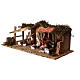 Cabana com cerca para cena da Natividade presépio Moranduzzo figuras altura média 10 cm, estilo '800, 30x60x20 cm s2