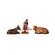 Stable enclosure Nativity Moranduzzo 10 cm 30x60x20 cm style 800 s5