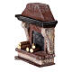 Modern fireplace without fire for Nativity Scene with 10 cm characters s2