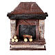 Modern fireplace extinguished fire, height 10 cm s1
